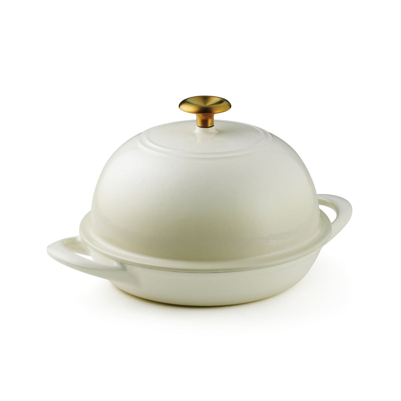 9.5" Enameled Cast Iron Bread Oven - Latte R0
