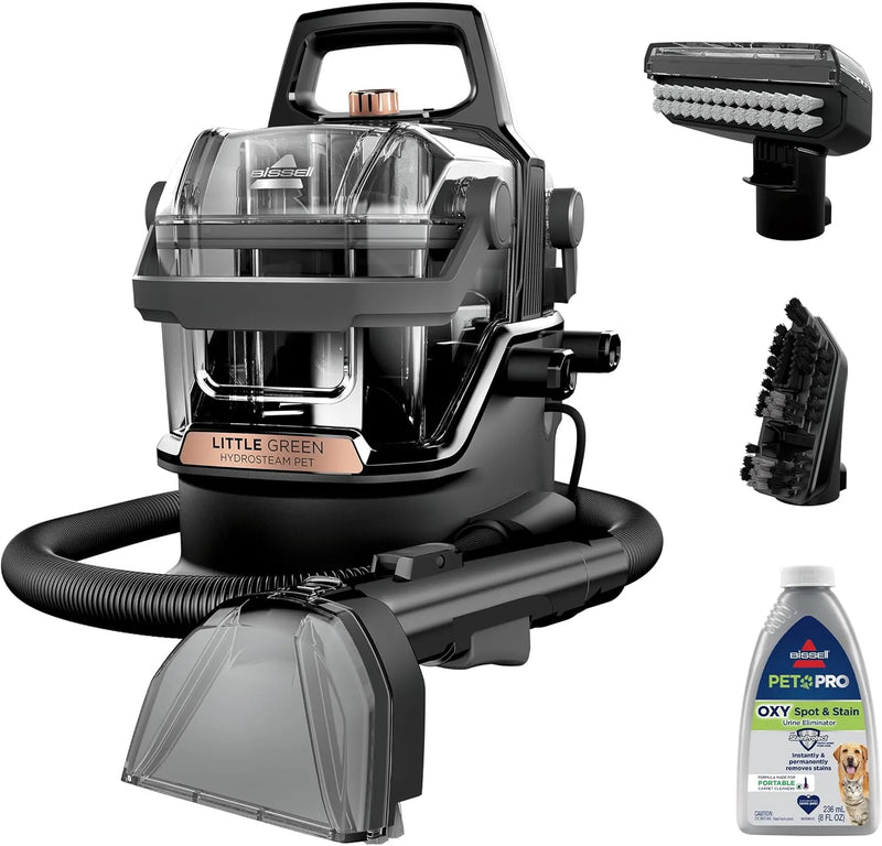 Green HydroSteam Multi-Purpose Portable Carpet and Upholstery Cleaner, Car and Auto Detailer, 3618, Black and Copper Harbor B0