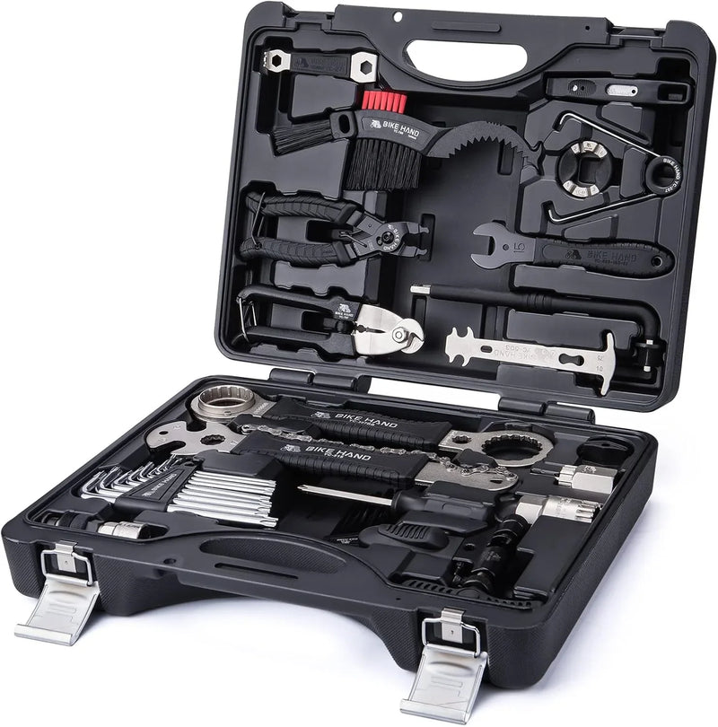 Bike Bicycle Repair Tool Kit 34 Piece Multi Tool Bicycle Maintenance Set for Road Bikes and Mountain Bikes with Tool Box A1