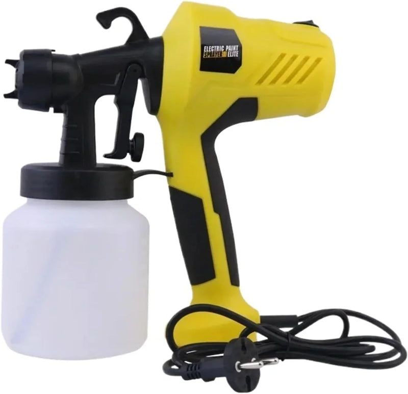 Electric Spray Gun Household Paint Coatings Latex Paint Spray Painting Machine Small Spraying Machine Spray Kettle and Spray Gun(Caliber 2.5mm Yellow) J9