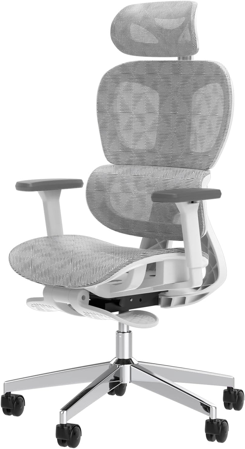 Ergonomic Mesh Office Chair with 3D Adjustable Armrest,Plastic Frame High Back Desk Computer Chair Ergo3d Ergonomic Office Chair with Wheels for Home & Office Black W5