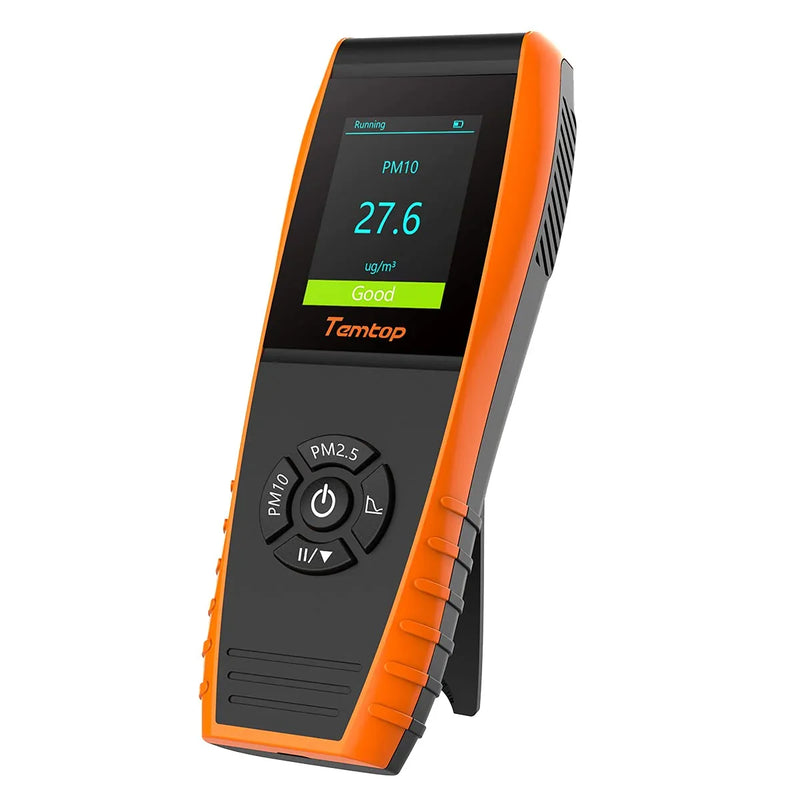 Air Quality Monitor PM2.5 PM10 Particle Counter, Formaldehyde, Temperature, Humidity, TVOC AQI Tester for Indoor/Outdoor Air Pollution Detection w/Data Export G2