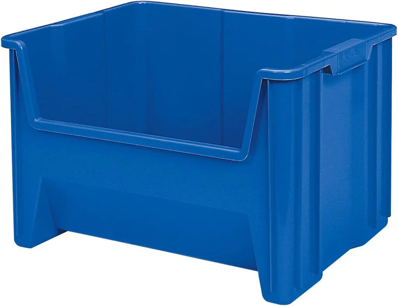 Akro-Mils 13017 Stack-N-Store Heavy Duty Stackable Open Front Plastic Storage Container Bin, (15-Inch x 20-Inch x 12-1/2-Inch), Gray, (3-Pack) J8