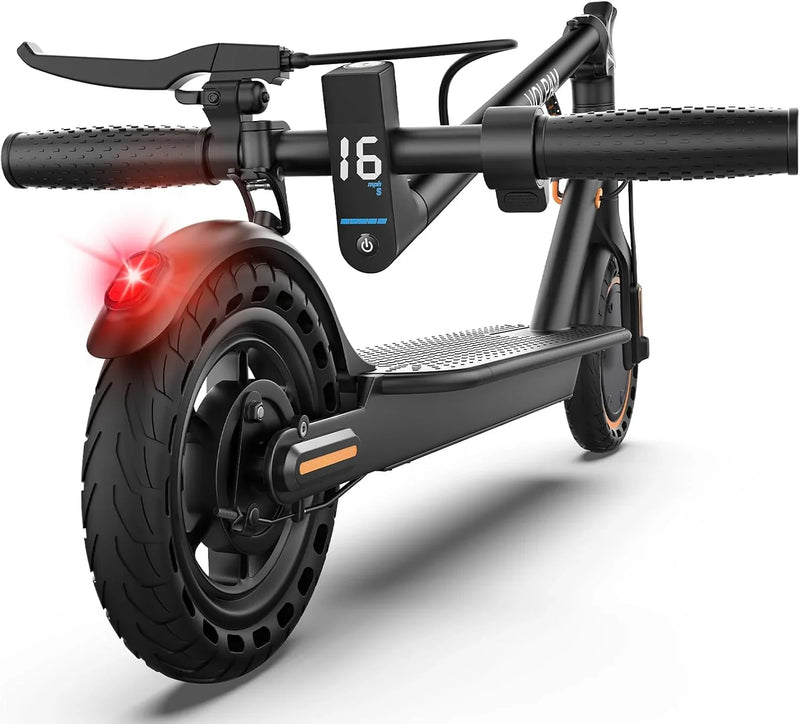 Electric Scooter, 350W Motor, 187Wh/281Wh Battery, 16/19Mph Top Speed, 8.5''Tires, Dual Braking, Folding Scooter Q0