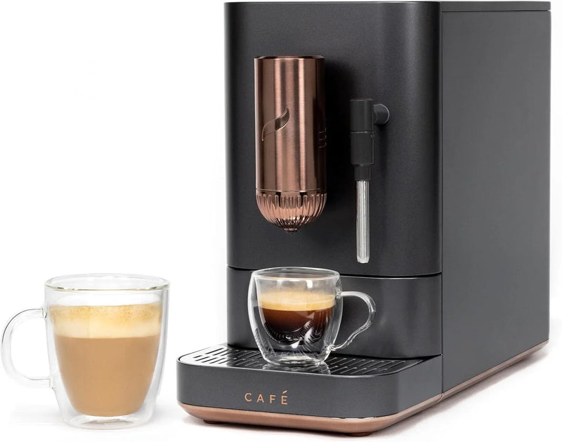 Automatic coffee grinder coffee machine, built-in milk frother, adjustable coffee bean grinder, one-button brewing function I6