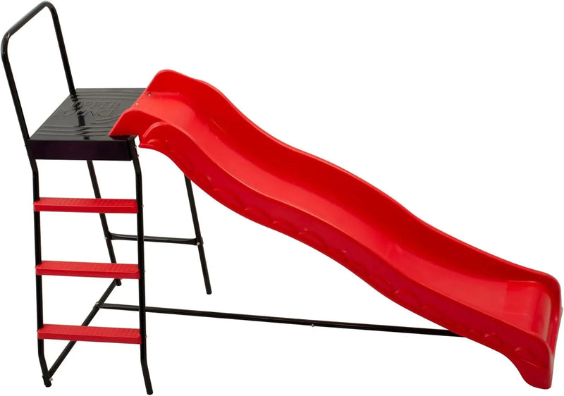 Trampoline Step N Slide | Fun Indoor & Outdoor Ladder and Wave Slide Set – Perfect for Round or Rectangle Trampolines with or Without Net A5