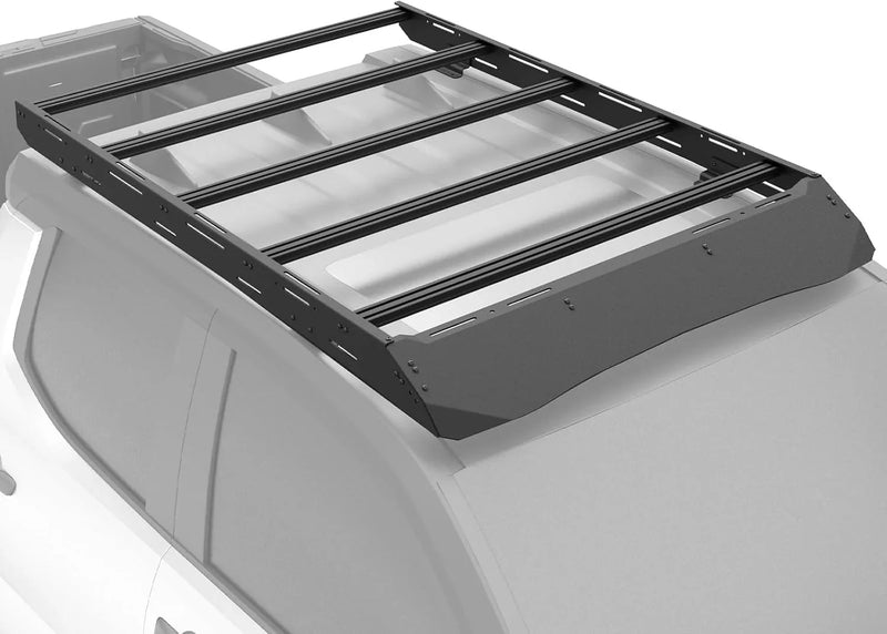Full Size Roof Rack Cargo Basket Compatible with 2010-2024 Toyota 4Runner 5th Gen with 4 Lights, Overland Rooftop Luggage Storage Holder, Platform Style Cargo Carrier for Outdoors Gear G6