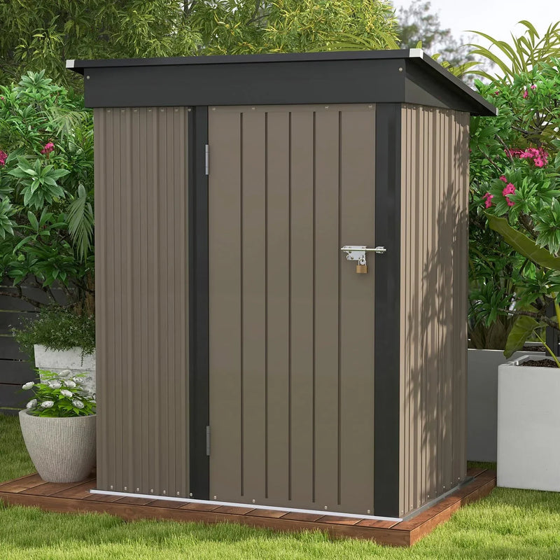 5x3 FT Outdoor Storage Shed for Backyard Garden Patio Lawn N4