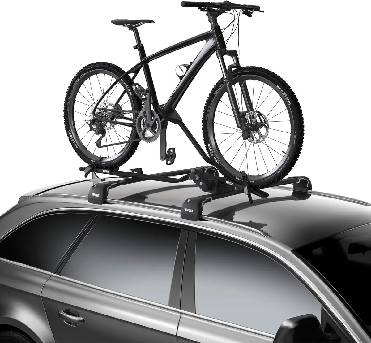 XT type bicycle frame for vehicle roof
