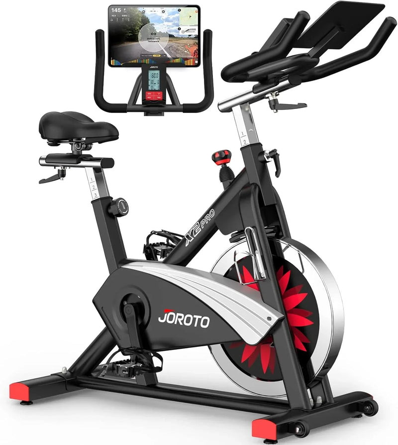 Exercise bike - An indoor cycling bike with readable magnetic resistance and belt drive function T2