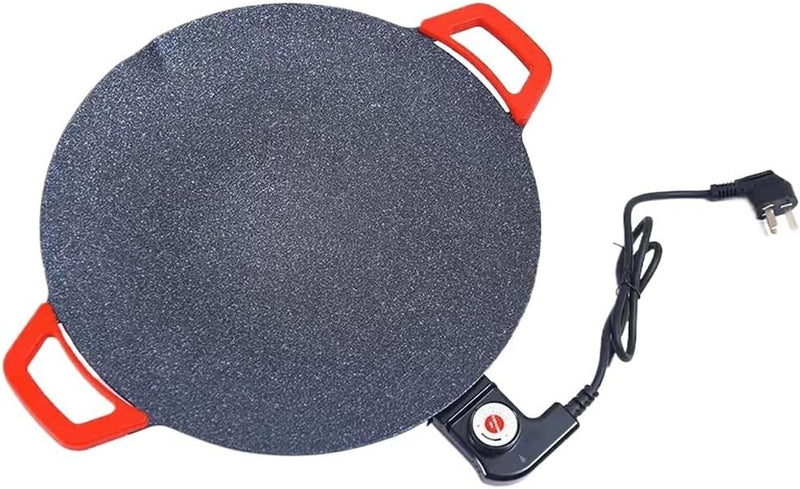Round Barbecue Stove Household Electric Barbecue Pot Plate Smokeless Non-stick Grill V7