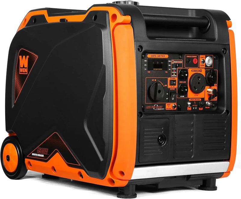 Quiet 6800-Watt Dual Fuel RV-Ready Electric Start Portable Inverter Generator with Fuel Shut Off and CO Watchdog for Electric Vehicle Backup (DF680iX) O0