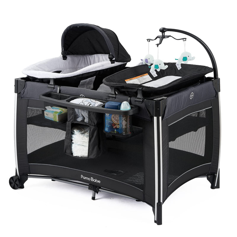 4 in 1 Portable Baby Crib Deluxe Nursery Center M9