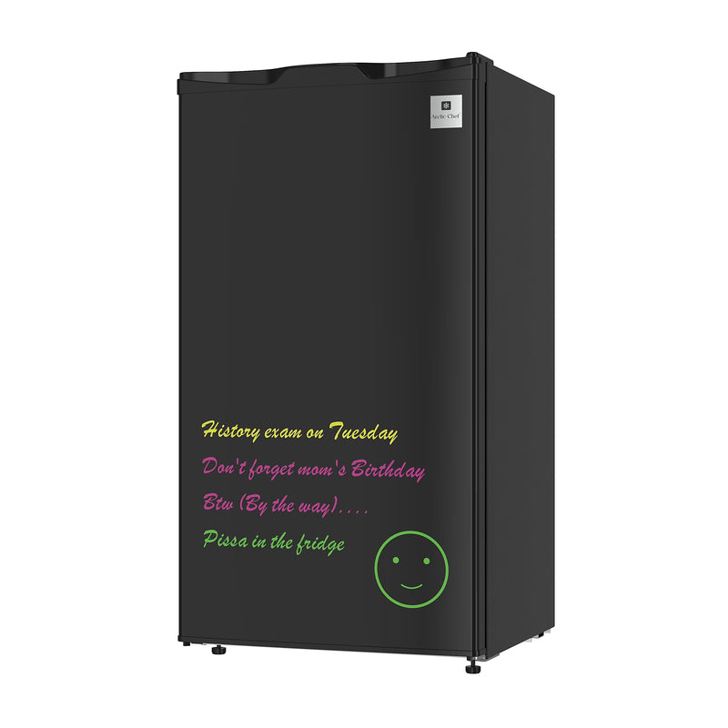 Arctic Chef 3.2 Cu. ft. Compact Refrigerator with Eraser Board Door, RFR326, Black Z5