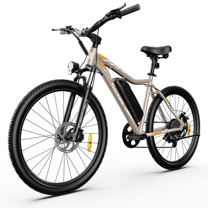 5TH WHEEL W17B 26 in Electric Bike for Adult, 500W Peak Electric Bike with 36V 10.4Ah Removable Battery, Electric Bicycle with 7 Speed, UL2849 J5