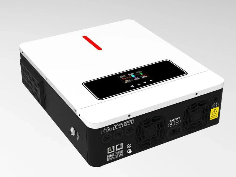 3600W Hybrid Pure Sine Wave Power Inverter with 120A MPPT Solar Charger .dc 24V to ac 110v 60HZ Solar Converter for Home,Car ＆Cabin (DC24V(Range20V-30V) 3600VA) R3