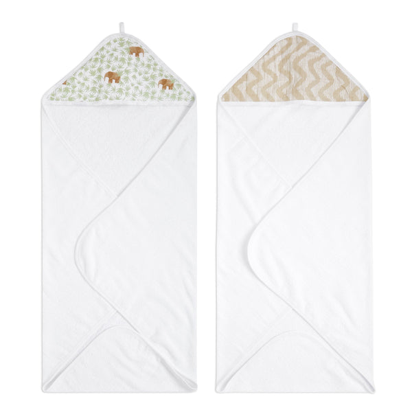 Aden + Anais Tanzania Hooded Towels, 2-pk V0