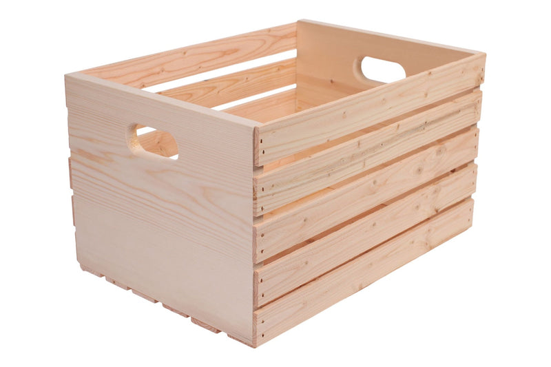 Adwood Solid Pine Wood Storage Crate, 20-in V0