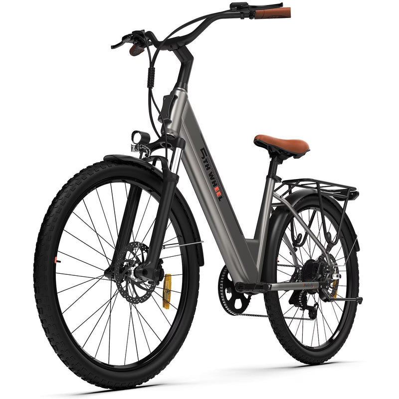 5TH WHEEL W18B Electric Bike for Adult with 350W Motor, 26 in Electric Mountain Bike with 36V 10.4Ah Removable Battery Ebike, Electric Bicycle... M3