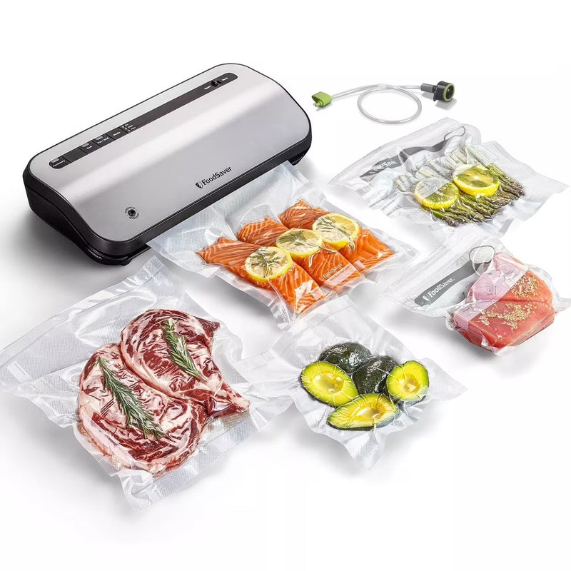 FoodSaver 2195546 Preserve Vacuum Sealer, Special 14-Piece Starter Kit with Vacuum Seal Roll and Bags A4