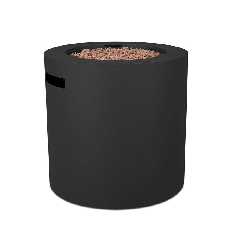 Aegean Steel Propane Fire Pit Hidden Tank in Black, 24-in A1