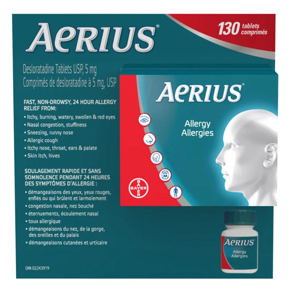 Aerius Allergy Relief, 130 Tablets R2