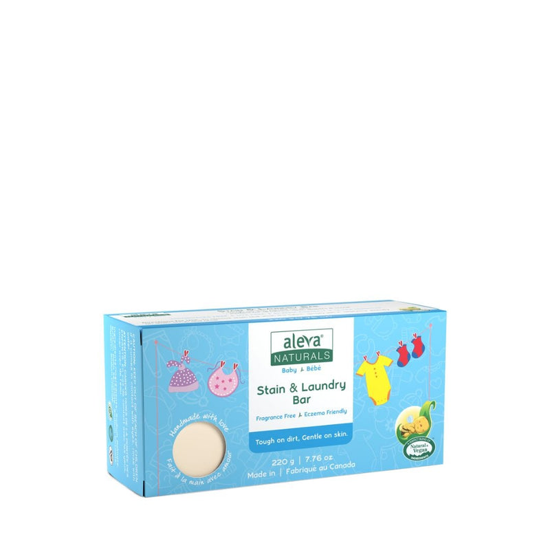 Aleva Naturals Plant-Based Stain and Laundry Bar, 220g W6