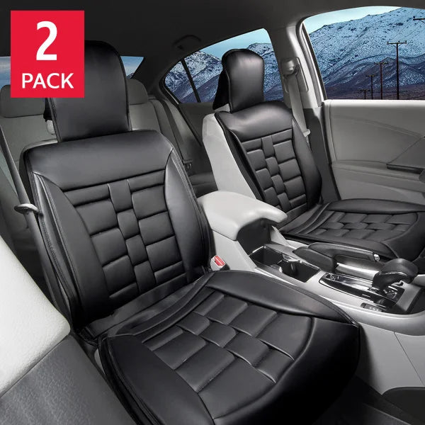 Alpena Black Padded Universal Fit Luxury Seat Cover, 2-pack R0
