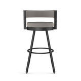 Amisco Eller Swivel Counter Stool with Padded Backrest, Multiple Colours, 26-in