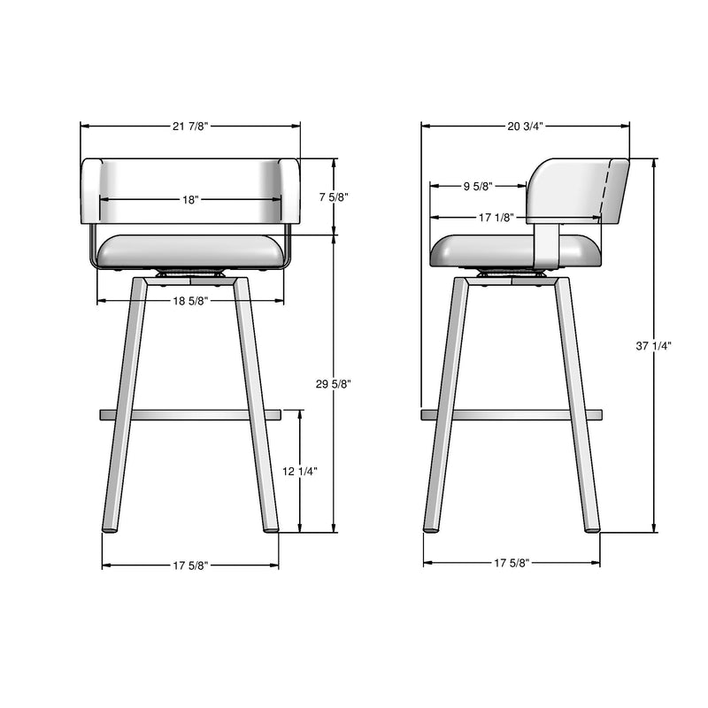 Amisco Stinson Bar Stool E1