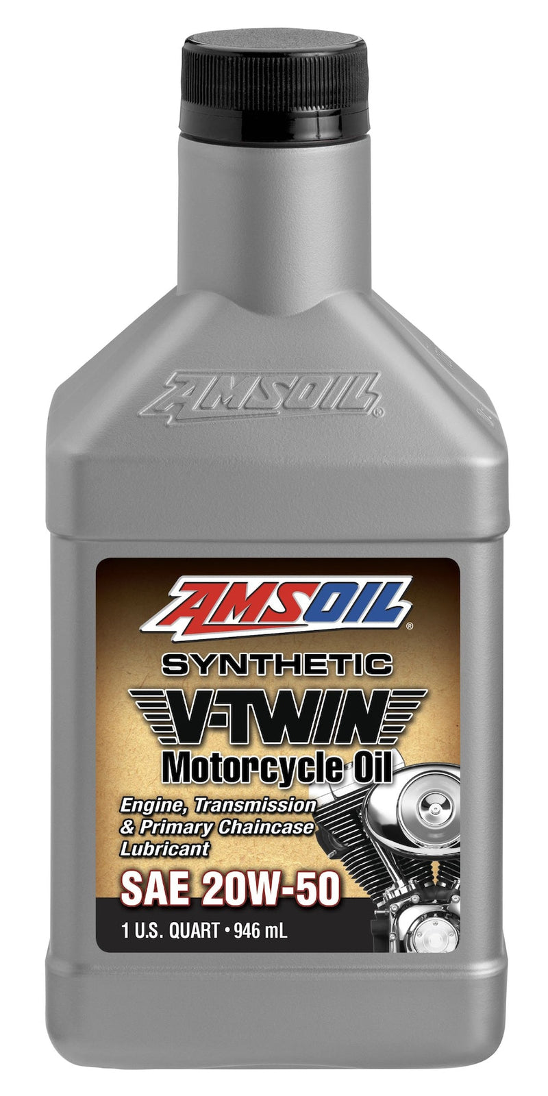 Amsoil Synthetic Motorcycle Oil 20W50, 946-mL F1