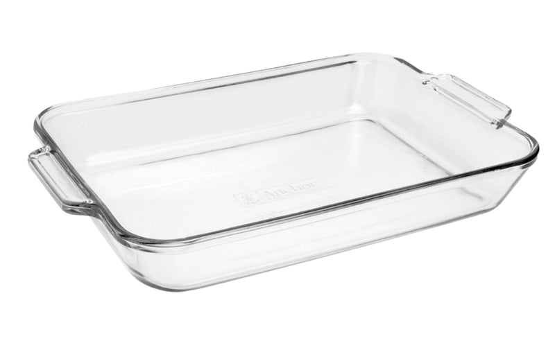 Anchor Hocking Oven Originals Glass Rectangular Utility Dish, 3-L D9
