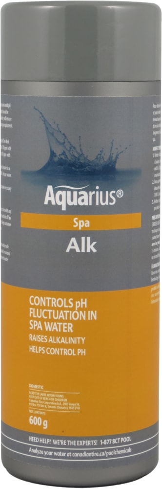 Aquarius Alk Spa Alkaline Booster, 600-g D8
