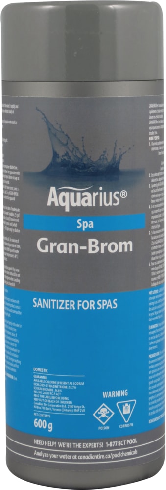 Aquarius Gran-Brom, Sanitizer for Spa, 600-g O2