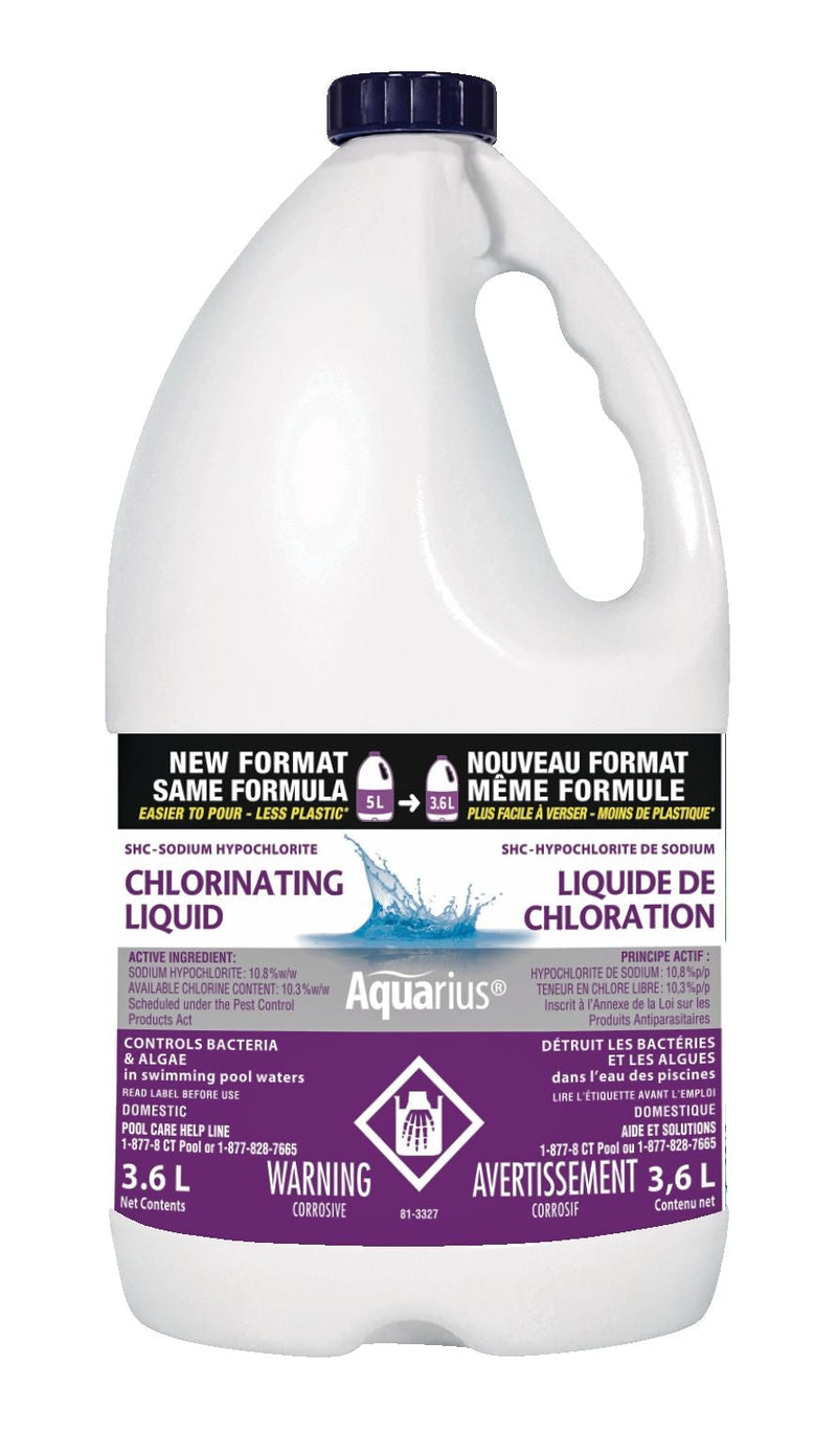 Aquarius liquid Pool Chlorine, 3.6-L H1