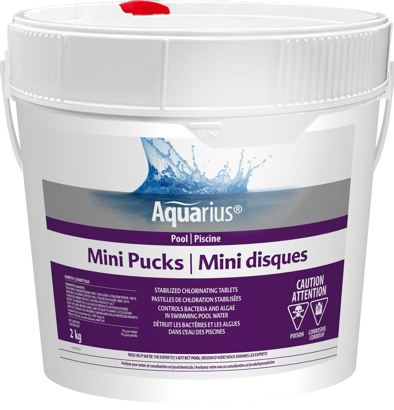 Aquarius Mini Pucks Stabilized Chlorine Tablets, 2-kg P6