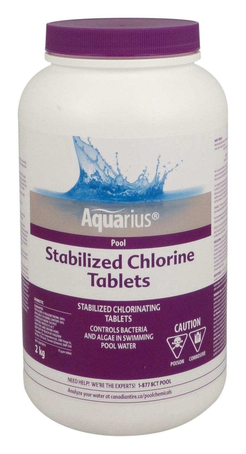 Aquarius Stabilized Chlorine Tablets, 2-kg I4