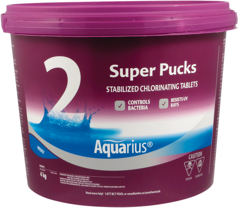 Aquarius Step 2 Super Pucks Water Stabilized Chlorinating Tablets, 4-kg Q6