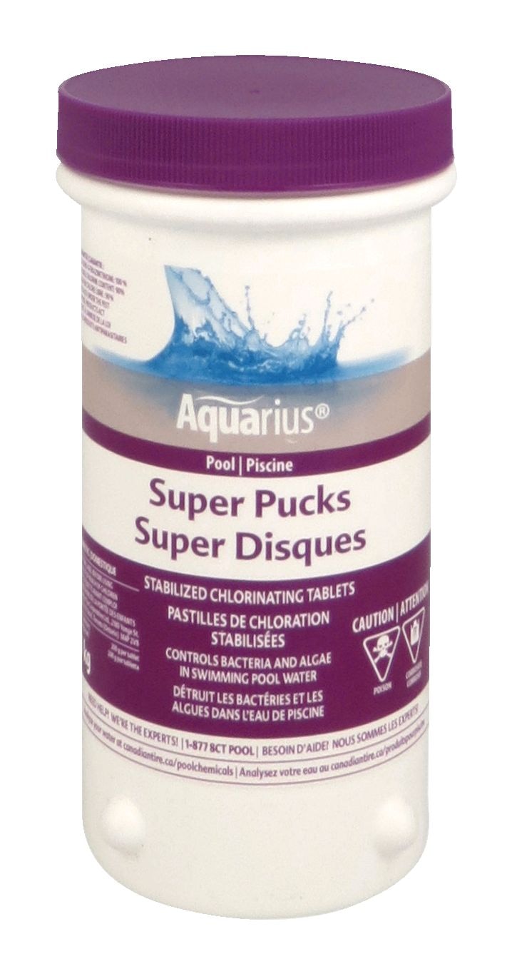 Aquarius Super Pucks Stabilized Chlorine Tablets, 1-kg Y0