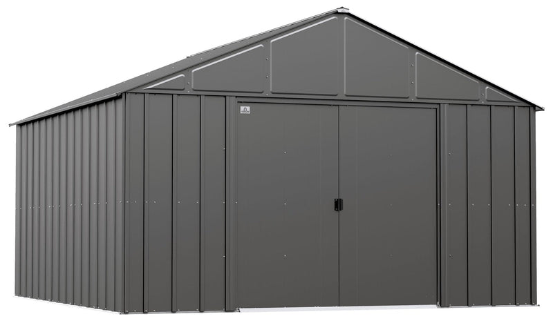 Arrow Classic 12x12-ft Charcoal Corrosion-Resistant Metal Shed R4
