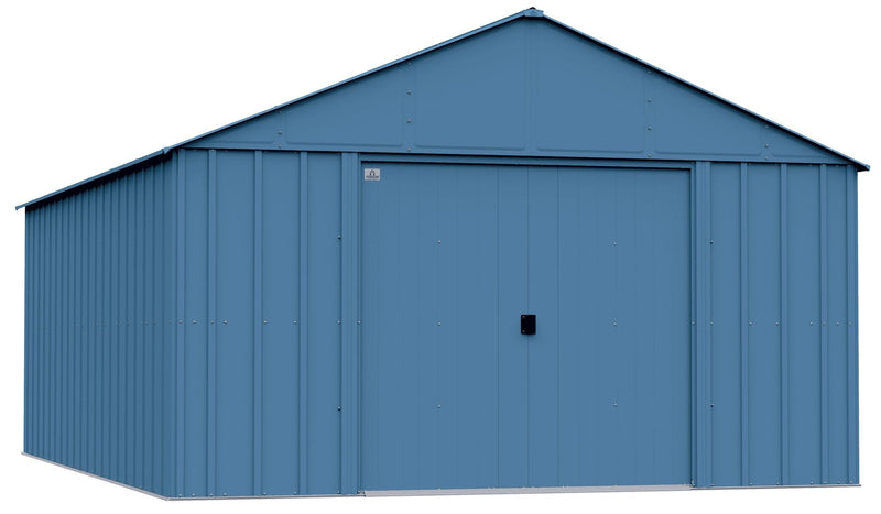 Arrow Classic 12x17-ft Blue Grey Corrosion-Resistant Metal Shed P1