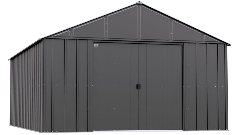 Arrow Classic 12x17-ft Charcoal Corrosion-Resistant Metal Shed A6