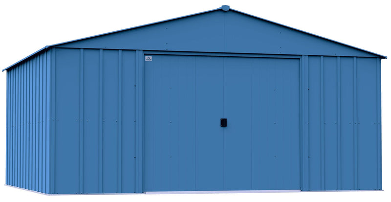 Arrow Classic 14x12-ft Blue Grey Corrosion-Resistant Steel Shed S6