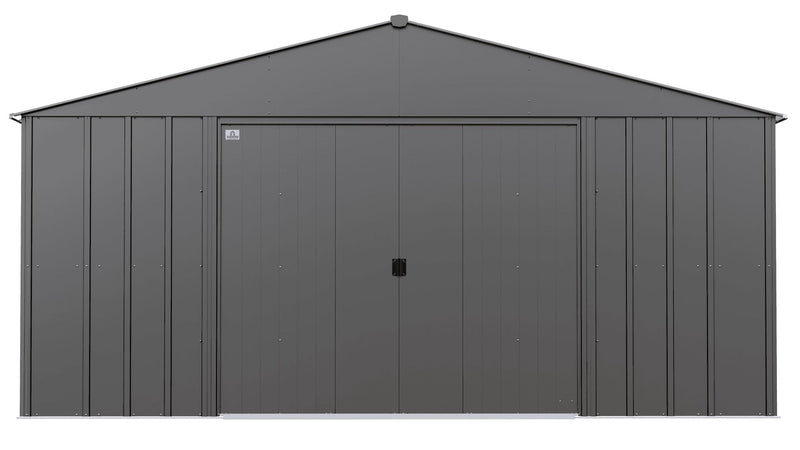 Arrow Classic 14x12-ft Charcoal Lockable Metal Shed M8