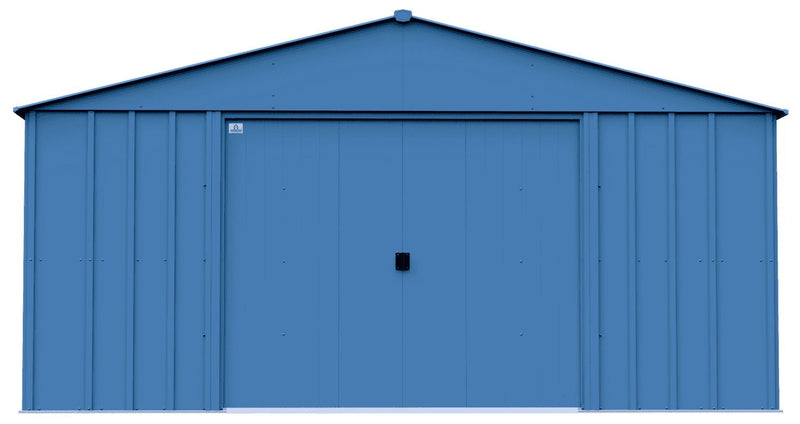 Arrow Classic 14x14-ft Blue Grey Corrosion-Resistant Steel Shed Y7