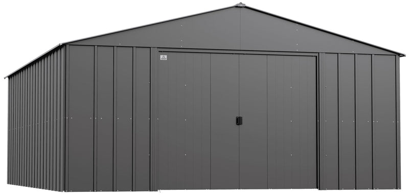 Arrow Classic 14x17-ft Charcoal Corrosion-Resistant Steel Shed J6