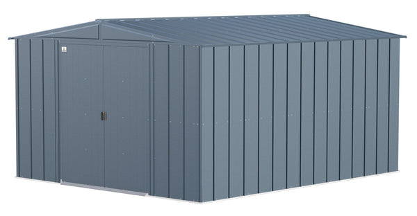 Arrow Classic Galvanized Steel Storage Shed, Blue Grey, 10-ft x 12-ft C5