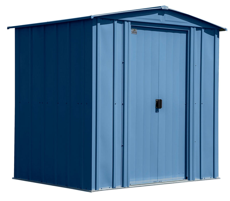 Arrow Classic Galvanized Steel Storage Shed, Blue Grey, 6-ft x 5-ft C1