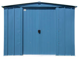 Arrow Classic Galvanized Steel Storage Shed, Blue Grey, 8-ft x 6-ft