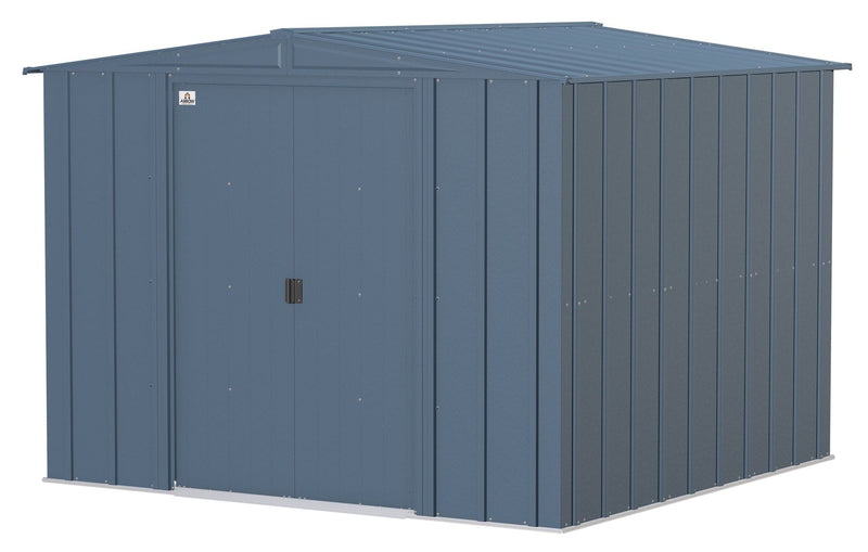 Arrow Classic Galvanized Steel Storage Shed, Blue Grey, 8-ft x 8-ft S0